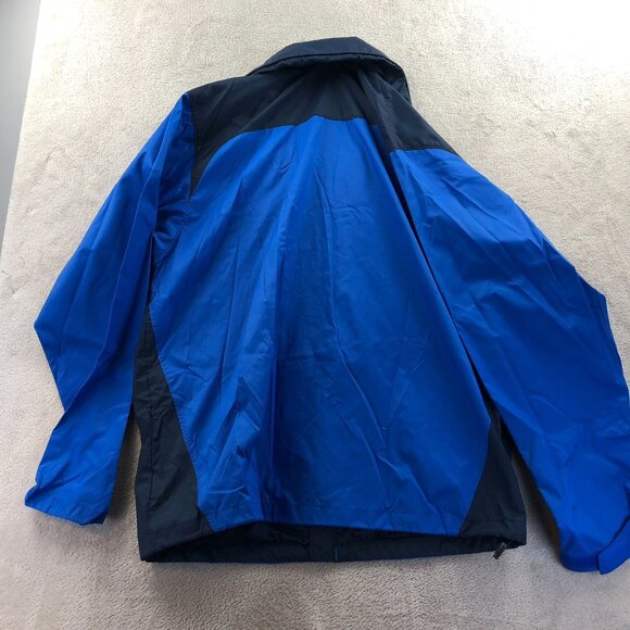 Columbia Mens Jacket Large Blue & Black Lightweight Nylon - Picture 9 of 10